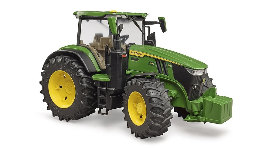 BRUDER John Deere 7R 350 Trattore Giocattolo 1:16 con Cofano Apribile e Porte Apribili