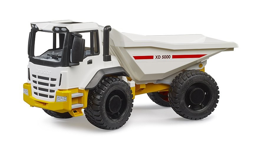 BRUDER Dumper 03420 con Cassone Ribaltabile - Giocattolo per Bambini dai 2 Anni, Cabina Dettagliata, Design Sofisticato