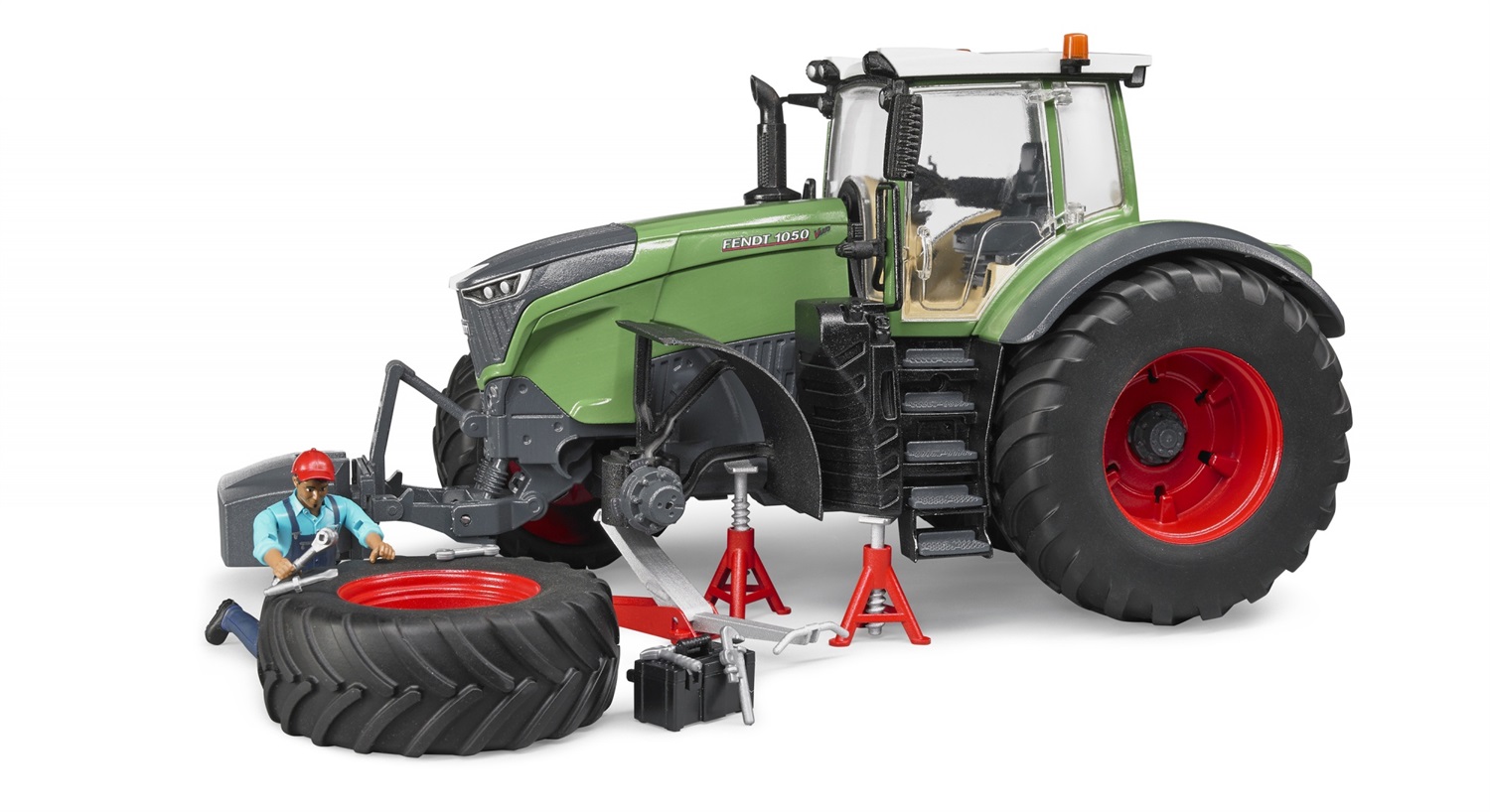 BRUDER Fendt 1050 Vario Trattore Giocattolo con Meccanico e Attrezzi - 3 Anni