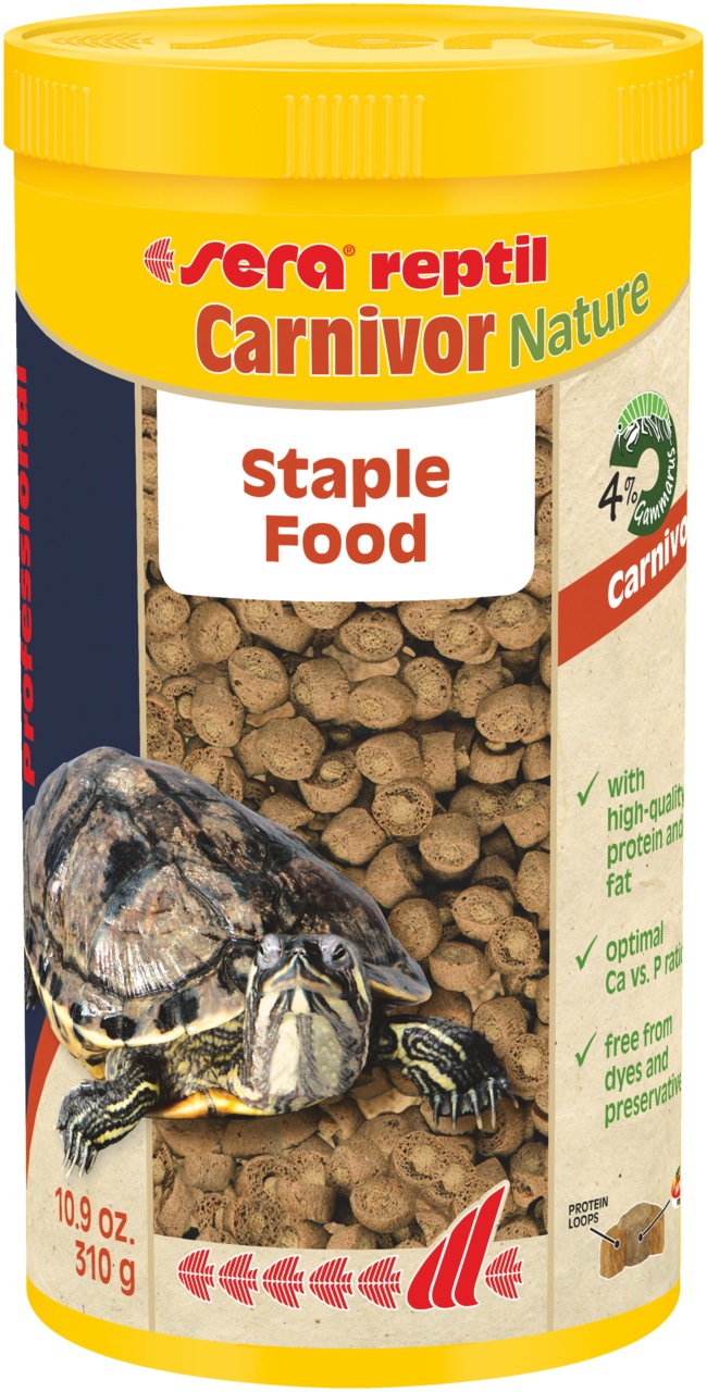 Sera Reptil Professional Carnivor Nature - Mangime Completo per Rettili Carnivori - 1000 ml, 310 g - Senza Coloranti e Conservanti