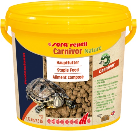 Sera Reptil Professional Carnivor - Mangime Completo in Granuli Galleggianti per Rettili e Tartarughe Acquatiche - 3.800 ml (1,12 kg)