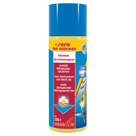 Sera Bio Nitrivec 250 ml - Biocondizionatore Liquido per Acquario con Batteri Depuranti, Elimina Ammonio e Nitriti