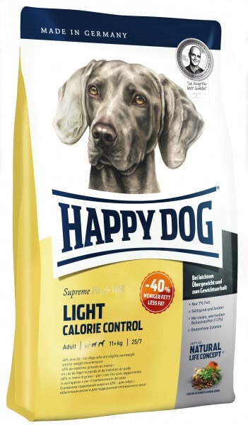 Happy Dog Fit & Well Light Calorie Control - Cibo Secco Superpremium per Cani Adulti di Taglia Media e Grande, 4 kg, Basso Tenore Calorico