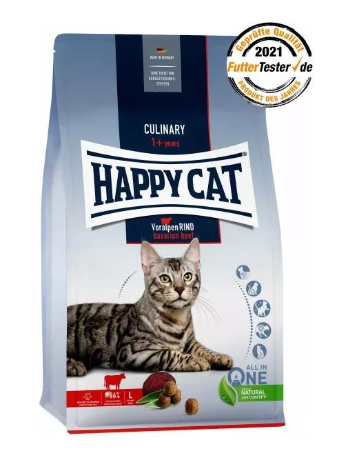 Happy Cat Culinary Adult Manzo delle Prealpi - Cibo Secco per Gatti Adulti - 10 kg
