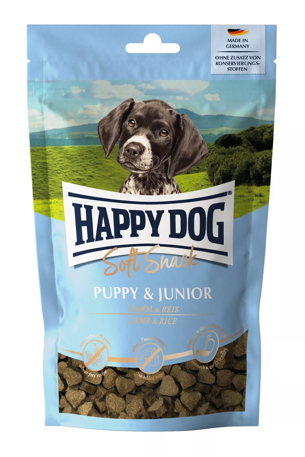 Happy Dog SoftSnack Puppy & Junior Agnello - Snack Morbido per Cuccioli e Cani Giovani, 100 g, Senza Grano e Glutine