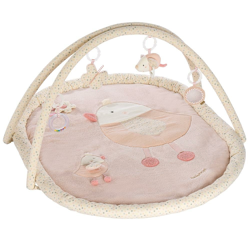 Fehn Coperta 3D per Neonati Multicolore con Arco di Gioco e 5 Giocattoli Rimovibili - 800 x 105 cm