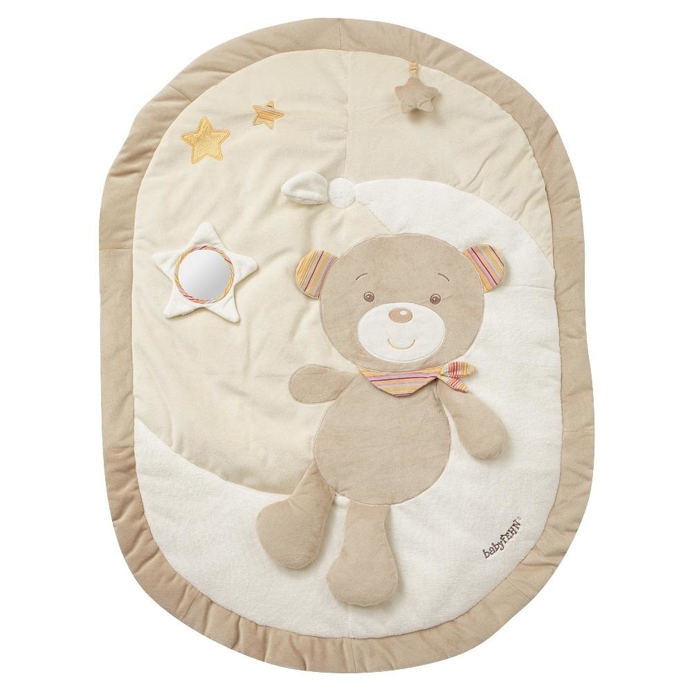 Fehn Palestrina 3-D Arcobaleno con 5 Giocattoli Rimovibili - Coperta per Gattonare per Neonati e Bambini da 0 Mesi