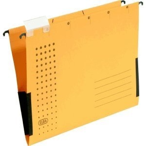 Elba Vertic Cartelle Sospese in Cartone RC 230 g/m² - 25 Pezzi, Dimensioni 318 x 9 x 248 mm, Colore Marrone Naturale