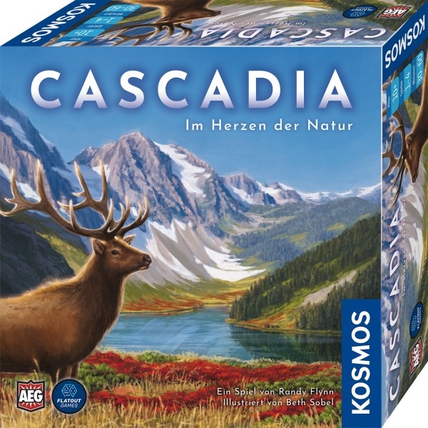 Kosmos Cascadia - Gioco da Tavolo Strategico per Famiglie con Modalità Solitaria e App di Spiegazione