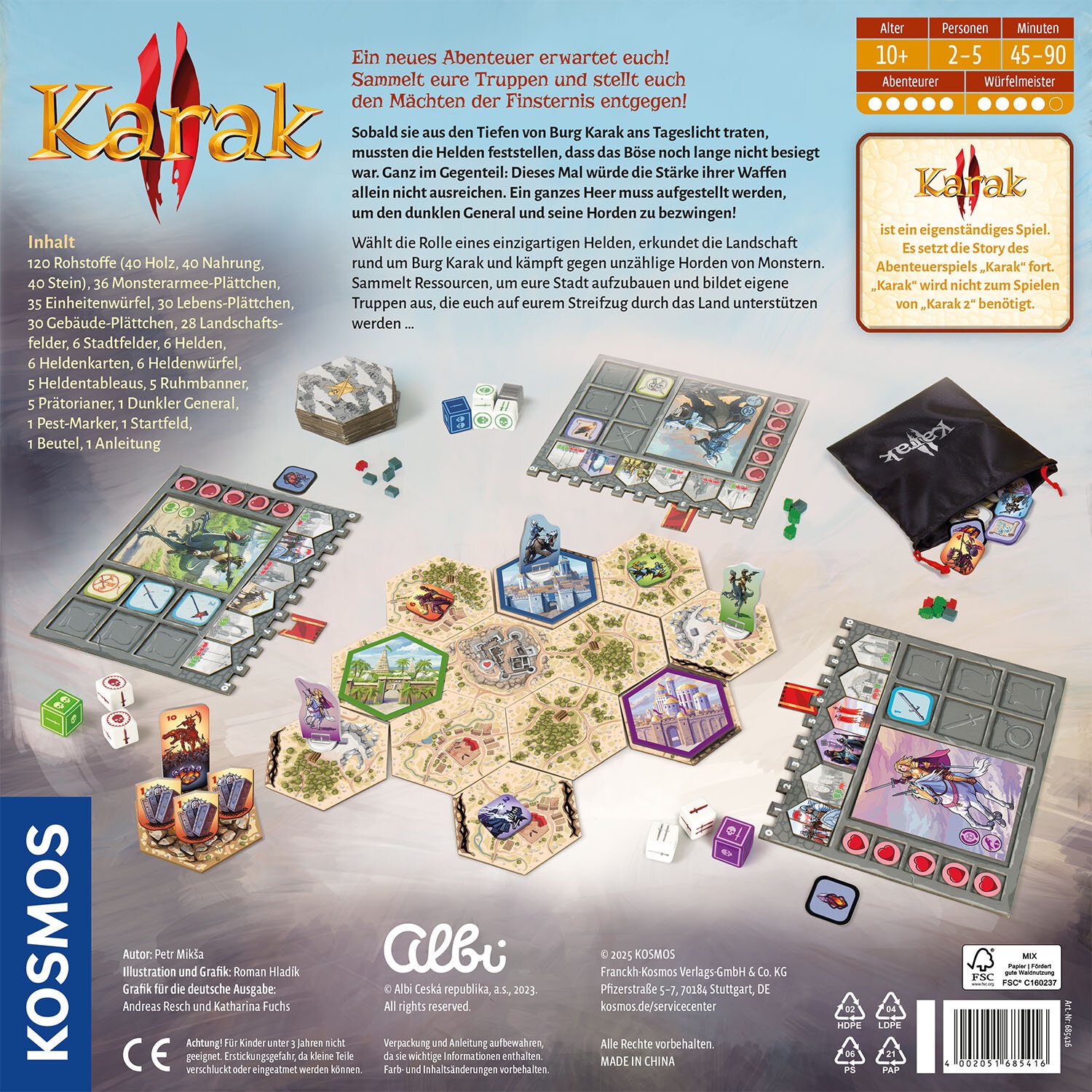 Kosmos Karak 2 - Gioco da Tavolo Strategico in Tedesco