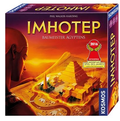 Kosmos Imhotep - Gioco da Tavolo Strategico per 2-4 Giocatori, Età 10 , Costruzione di Monumenti nell'Antico Egitto