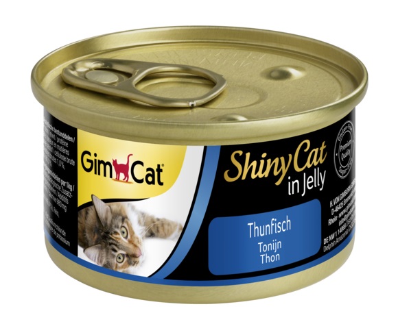 Gimcat Shiny Cat Cibo Umido per Gatti - Tonnetto in Gelatina - 70 g