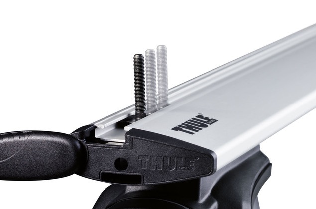 Thule 697400 Adattatori Fissaggio Box su Canaline a T, Set di 4, per barre portatutto 20 mm