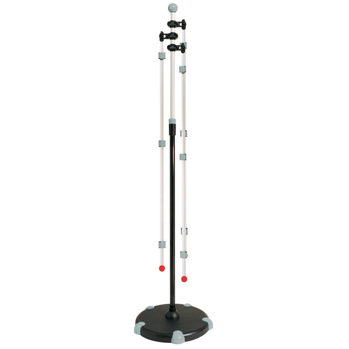 MAUL Supporto Mobile per Presentazioni in Alluminio Grigio con 3 Bracci Girevoli Regolabili e Altezza da 1400 a 2000 mm