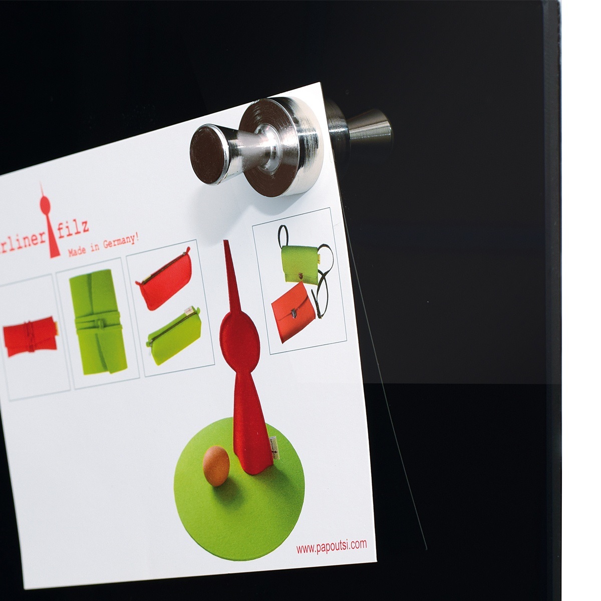 MAUL 6168696 Magnete per Frigorifero Neodimio Conico - Kit da 5 pz, Forza di Attrazione 3,5 kg, Ø 12 mm