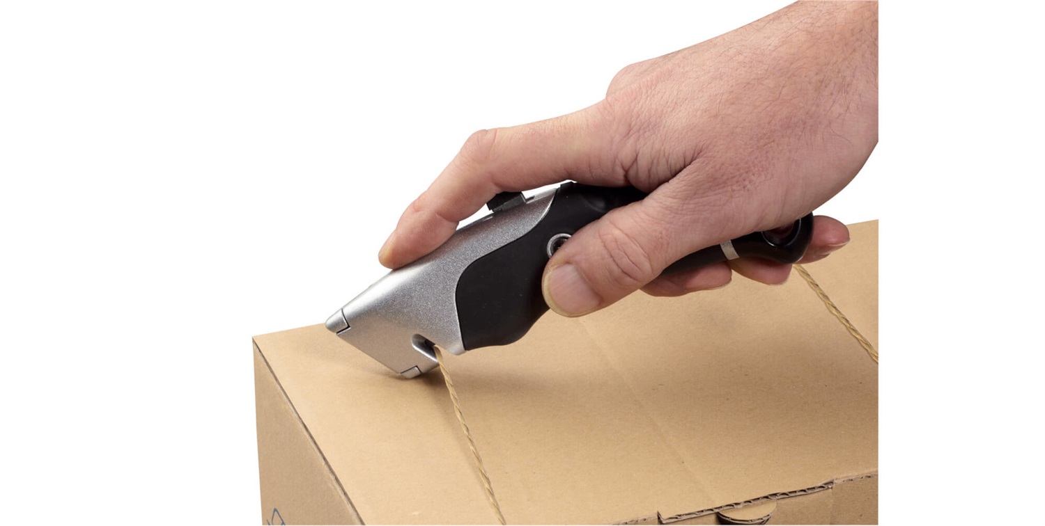 MAUL Taglierino a Lama Retrattile Nero con Sicurezza Automatica e Larghezza Lama 18 mm