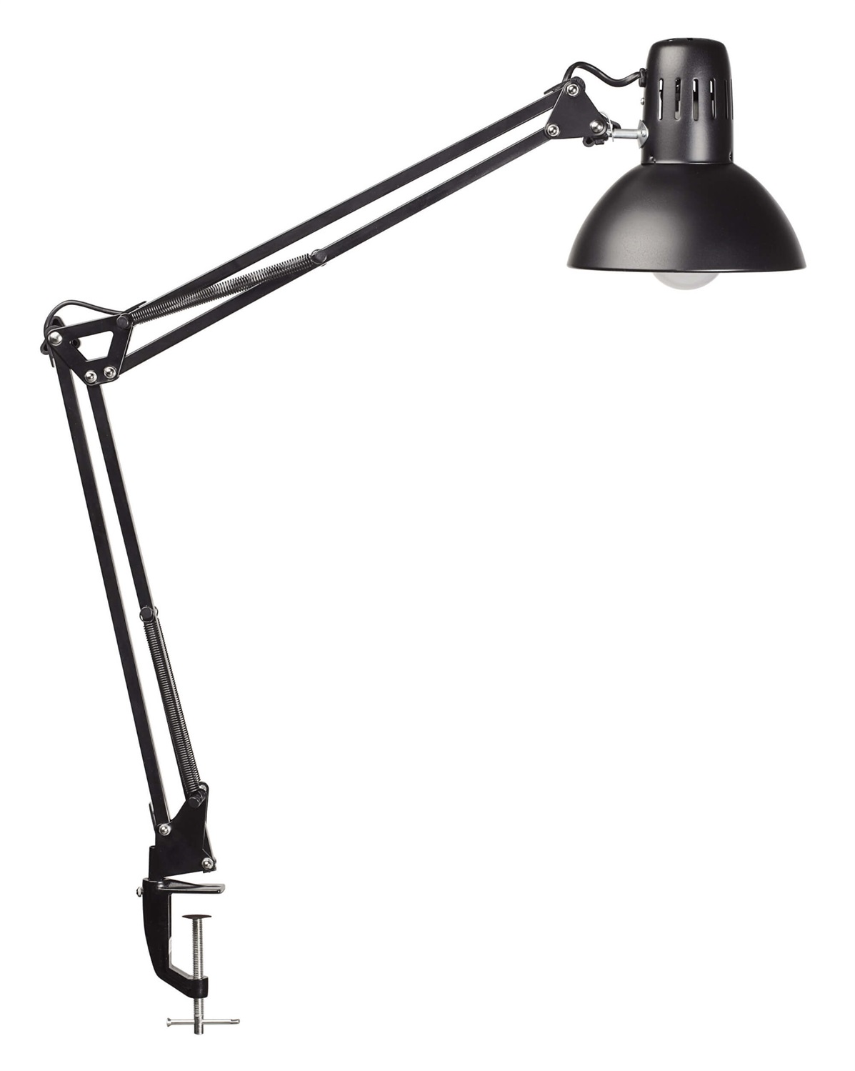 MAUL Lampada da scrivania LED MAULstudy, 850 Lumen, orientabile con braccio articolato, base a morsetto, colore Nero