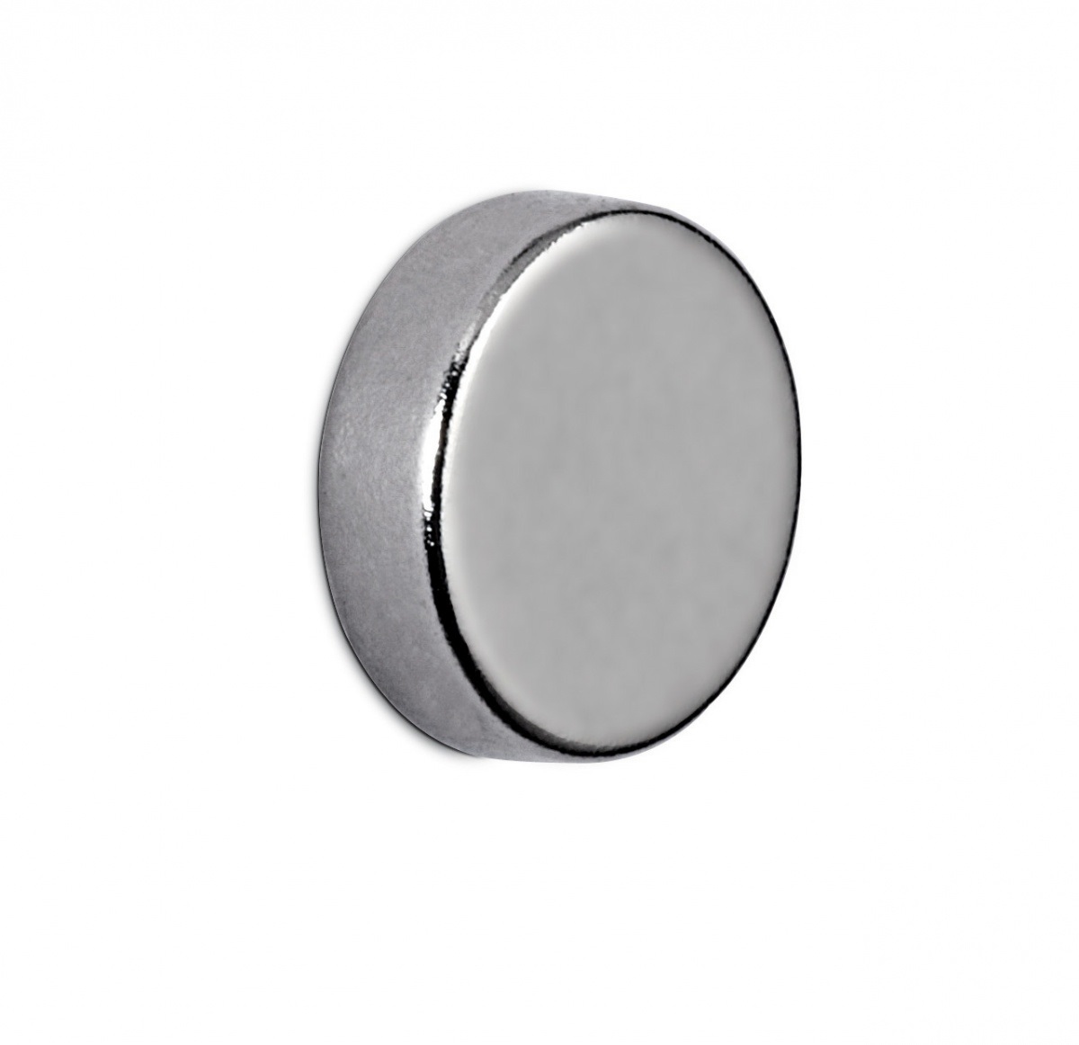MAUL 6166396 Magnete Al Neodimio Ø 10 mm x H 3 mm, Nickel - Disco Magnetico con Forza di Attrazione 2,0 kg, Confezione da 50 pz