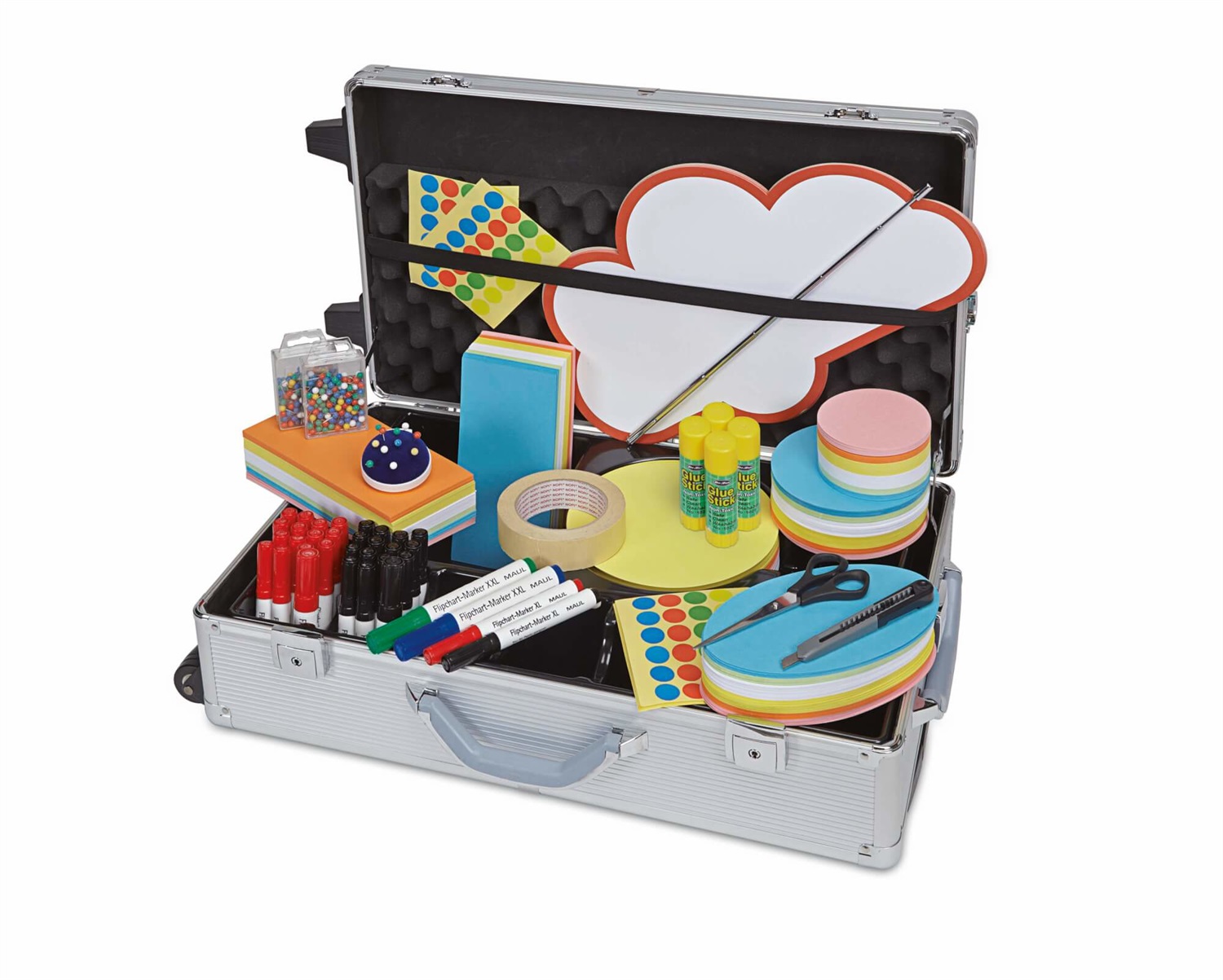 MAULpro Trolley per Moderatore in Alluminio con Serratura - 2923 Pezzi, 63 x 38,5 x 19,5 cm