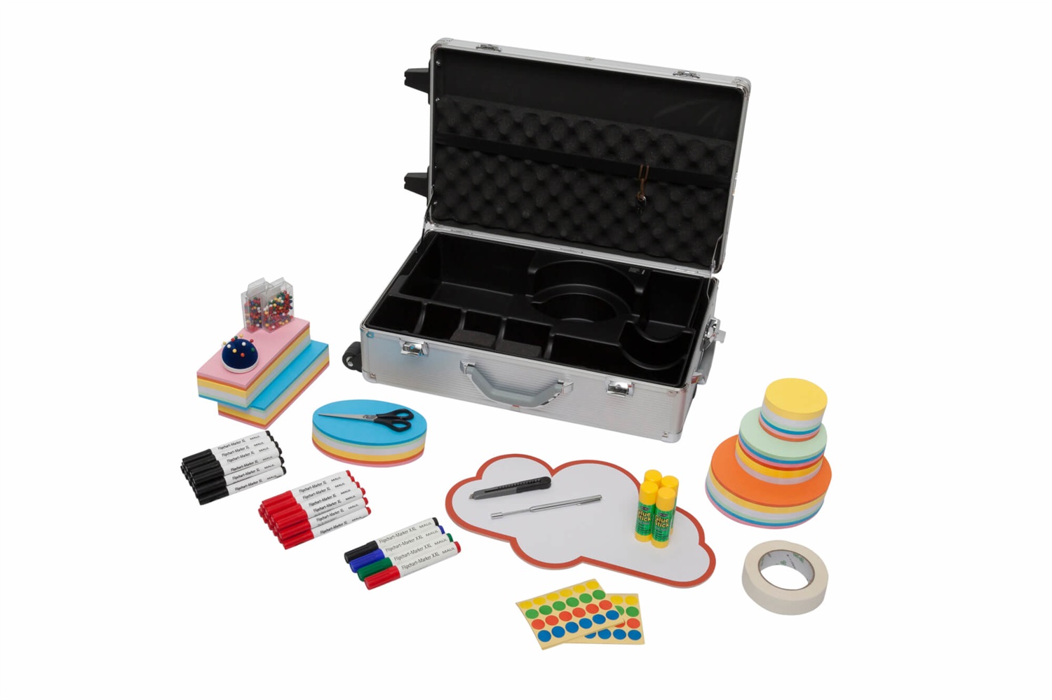 MAULpro Trolley per Moderatore in Alluminio con Serratura - 2923 Pezzi, 63 x 38,5 x 19,5 cm