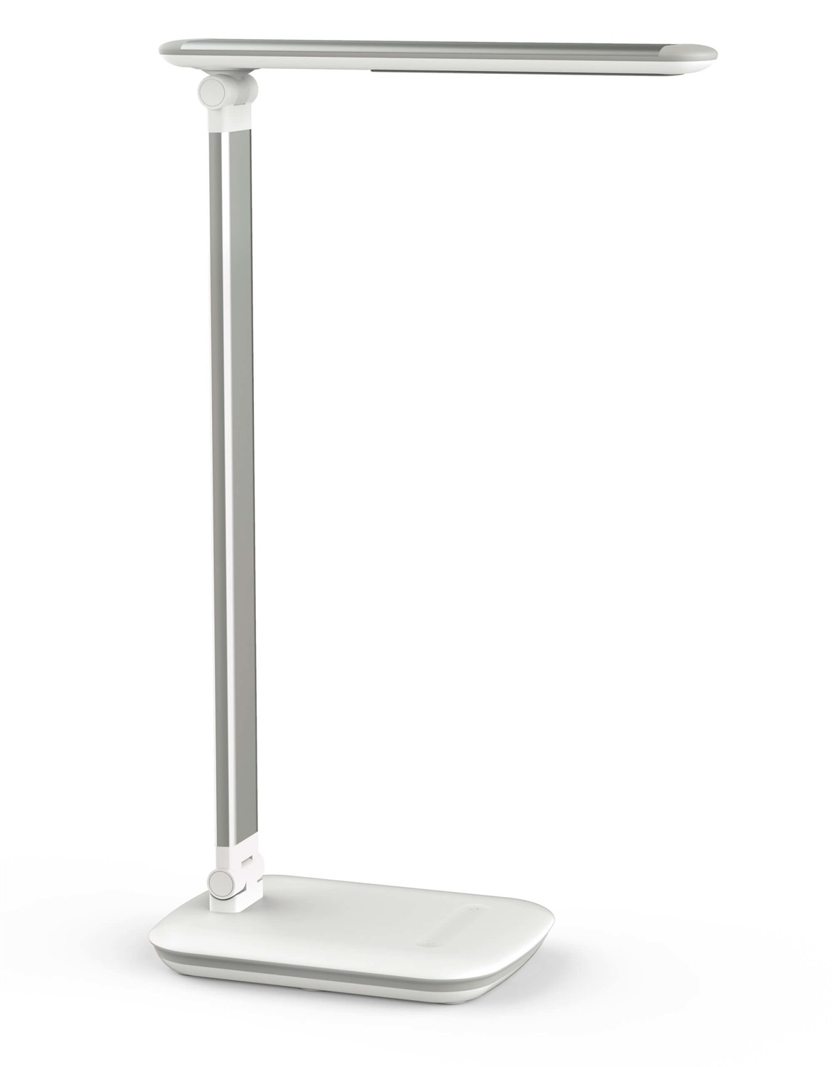 MAUL Lampada da Tavolo LED MAULjazzy Dimmerabile Bianco/Argento 8W 716Lm 4000K con Presa USB