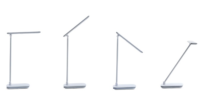 MAUL Lampada da Tavolo LED MAULjazzy Dimmerabile Bianco/Argento 8W 716Lm 4000K con Presa USB