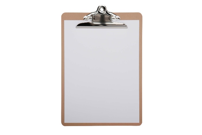 MAUL Portablocco A4 in legno di fibra dura marrone con morsetto retrò in metallo