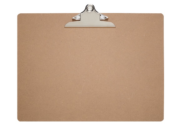 MAUL Portablocco A3 Classic Marrone in Legno di Fibra Dura con Morsetto Retro e Fermacarte in Acciaio