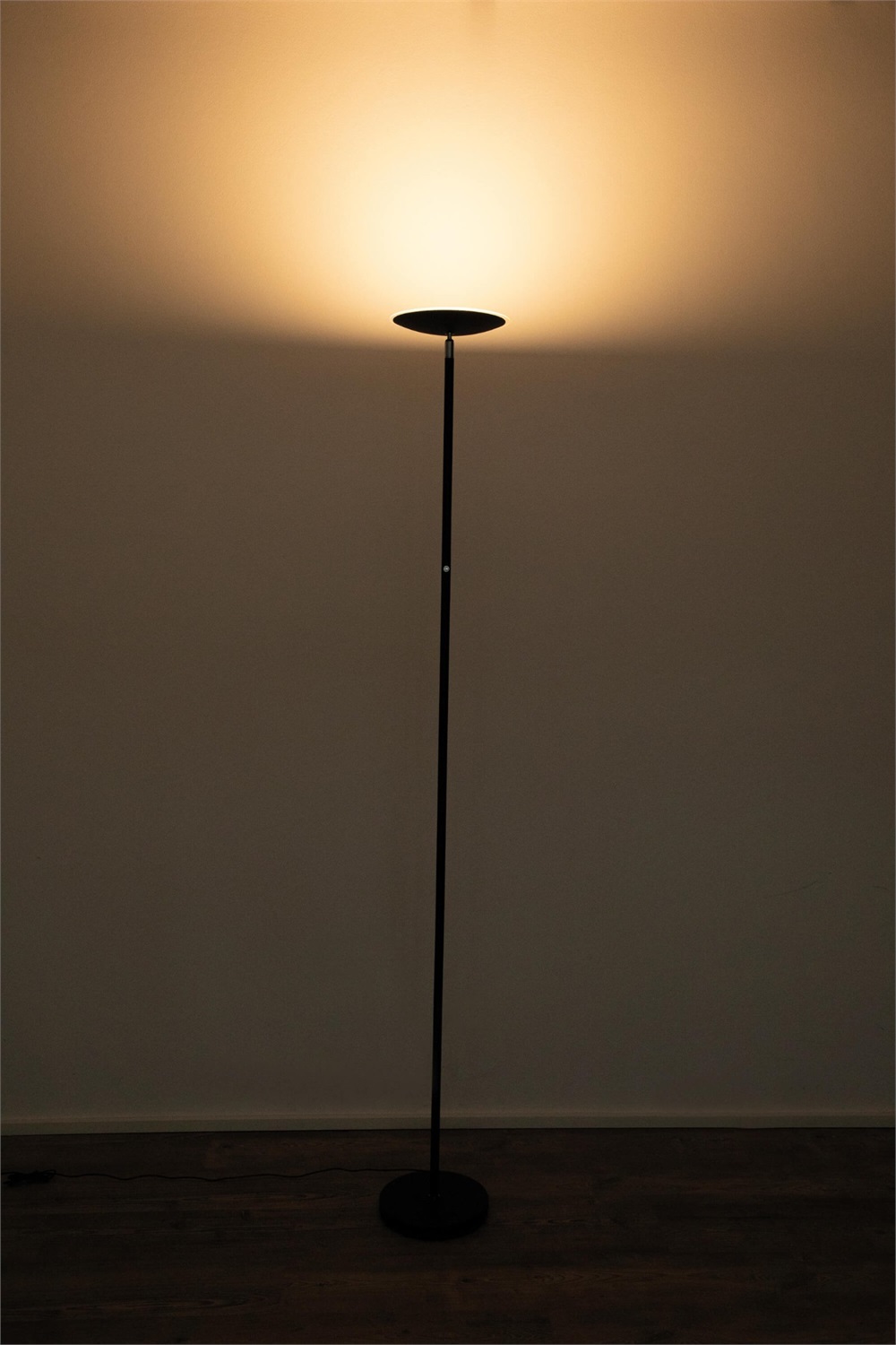 MAUL Lampada da terra a LED MAULsphere Nero Opaco h 182,5 cm con Dimmer
