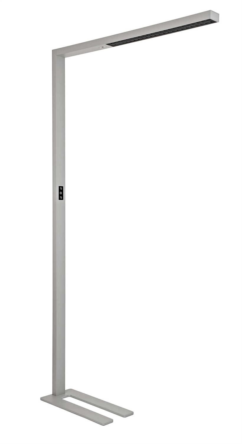 MAUL Lampada da Tavolo a LED MAULsirius Colour Vario, Dimmerabile, Alluminio Brillante RAL 9006, Temperatura di Colore 3000 - 5700 K