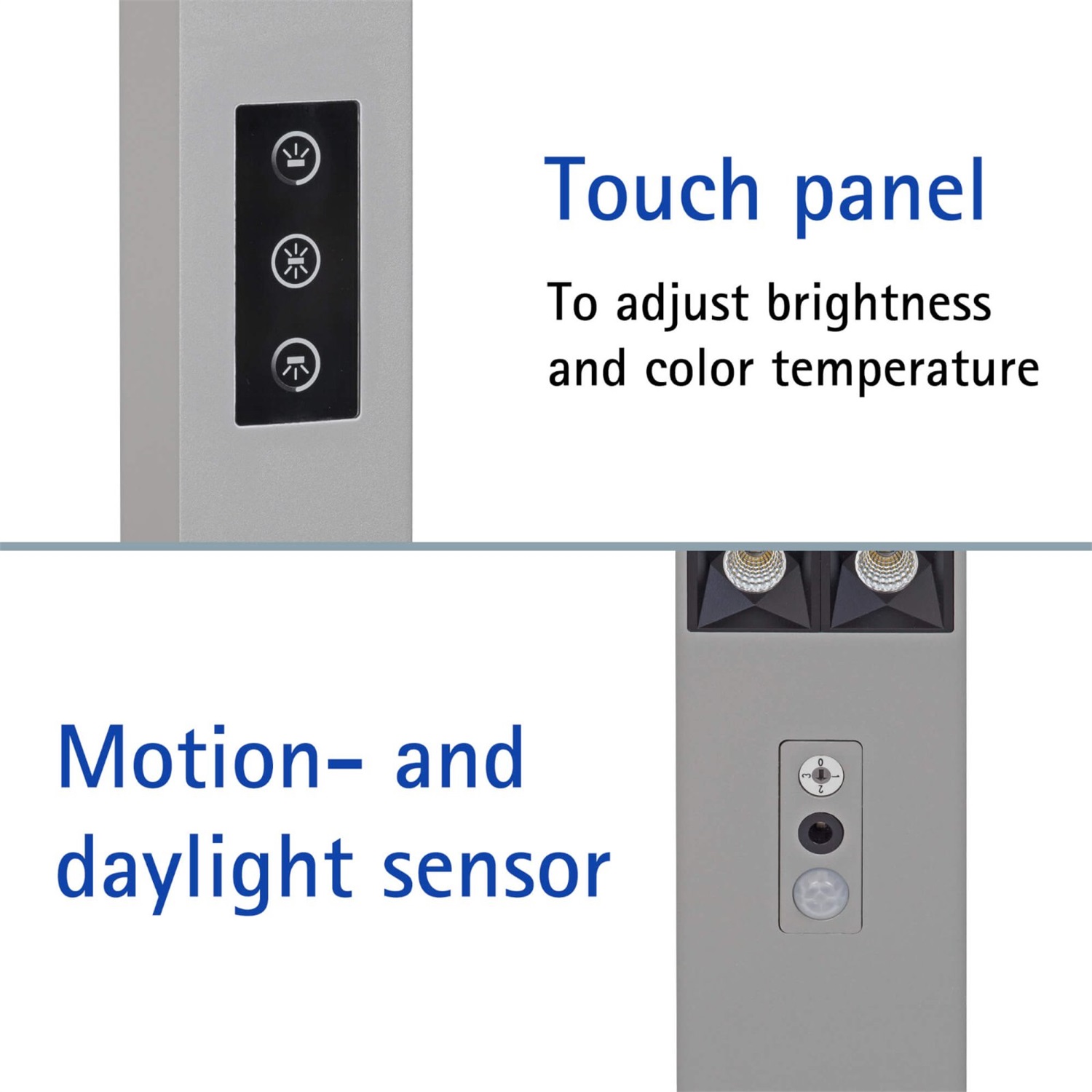 MAUL Lampada da Tavolo a LED MAULsirius Colour Vario, Dimmerabile, Alluminio Brillante RAL 9006, Temperatura di Colore 3000 - 5700 K