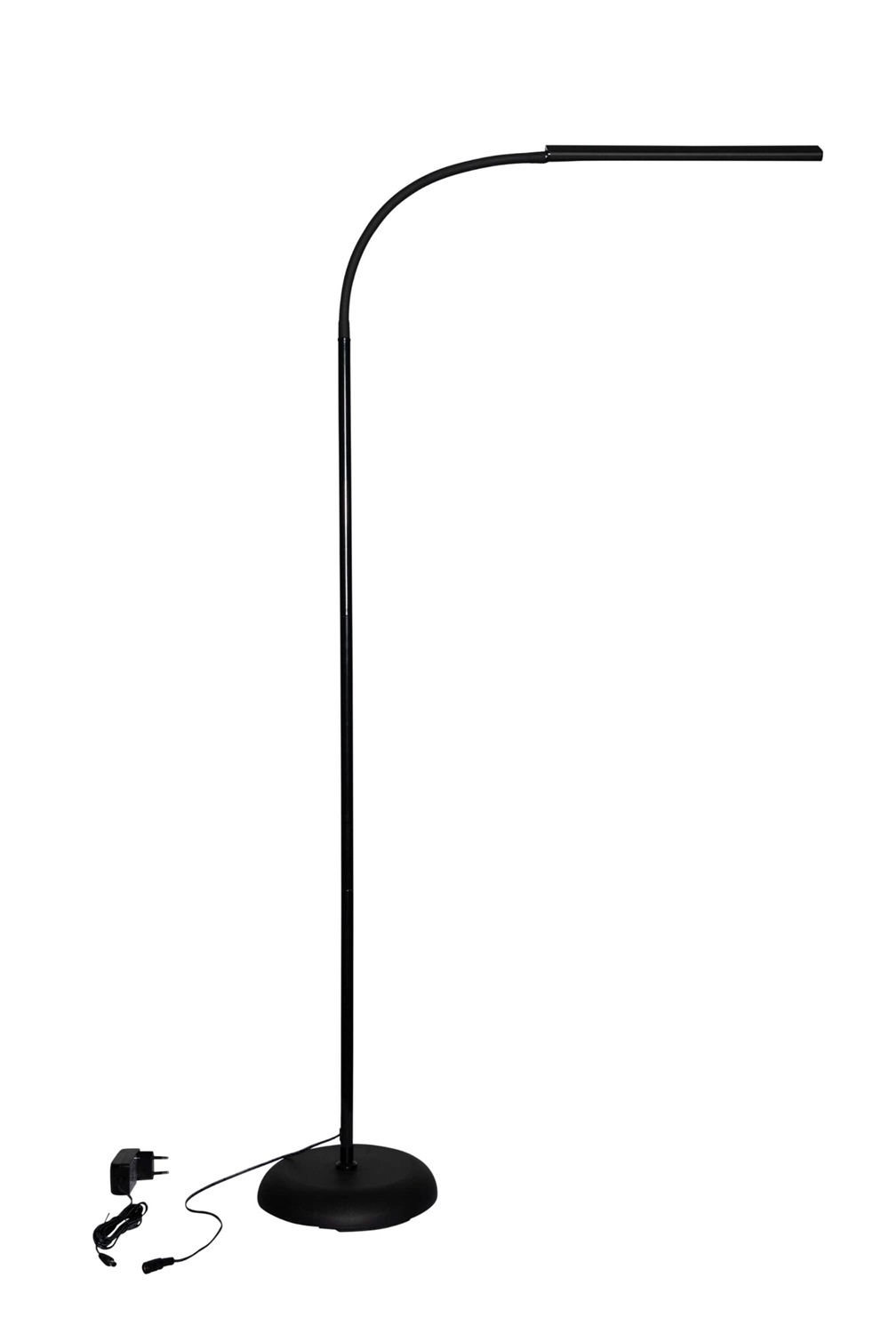 MAULpirro Lampada da Terra a LED Dimmerabile 125 cm Nero - 7 W, Design Semplice e Flessibile