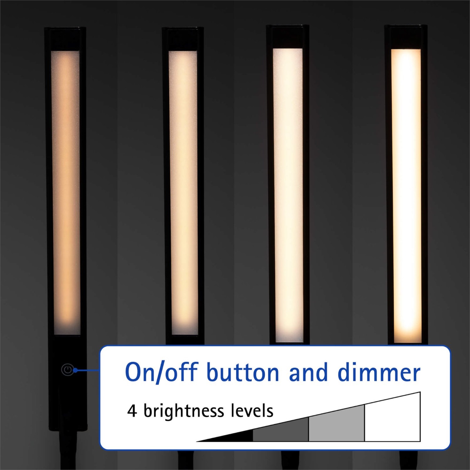 MAULpirro Lampada da Terra a LED Dimmerabile 125 cm Nero - 7 W, Design Semplice e Flessibile