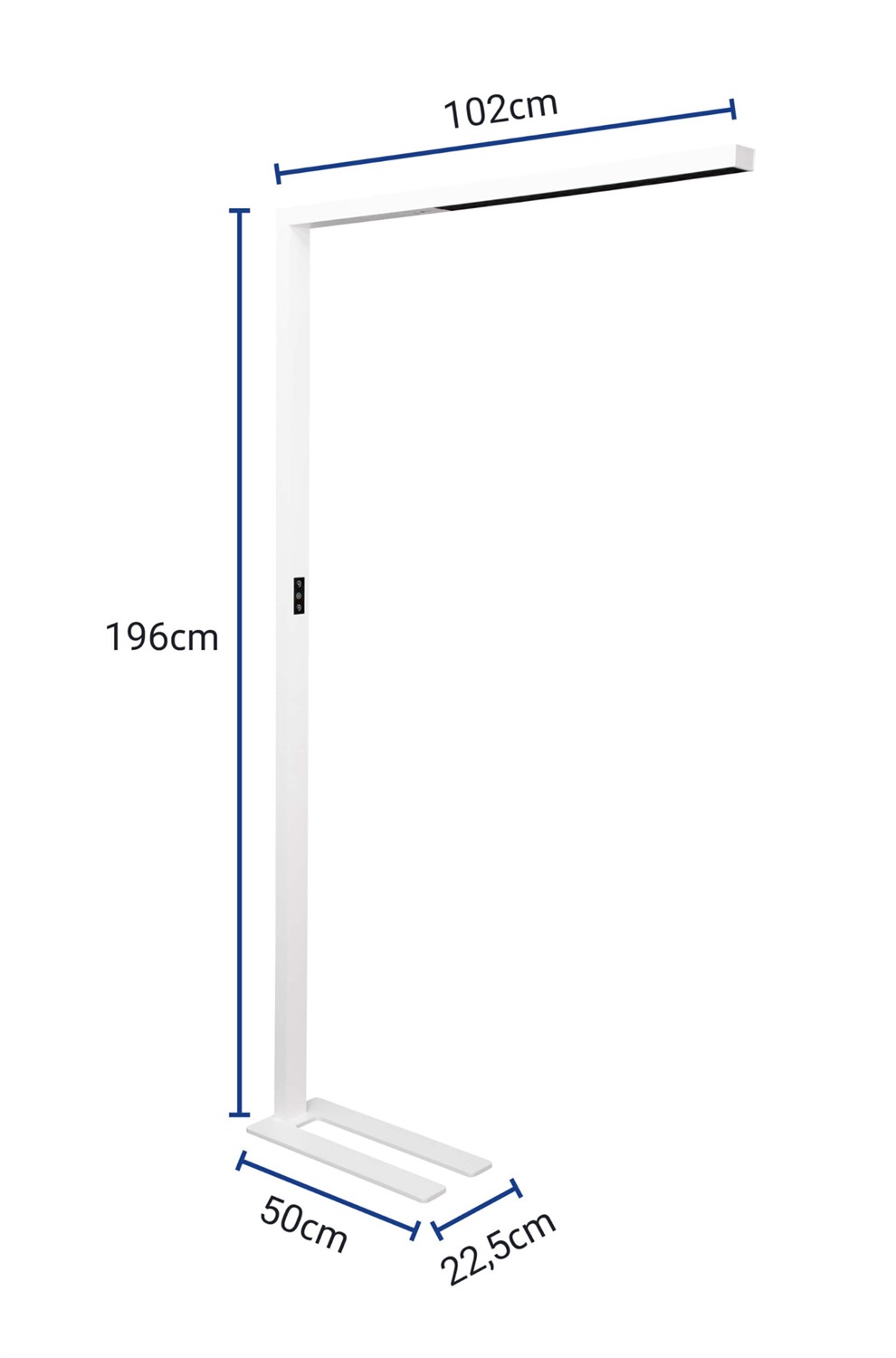 MAUL Lampada a LED MAULsirius dimmerabile con sensore, Bianco RAL 9003