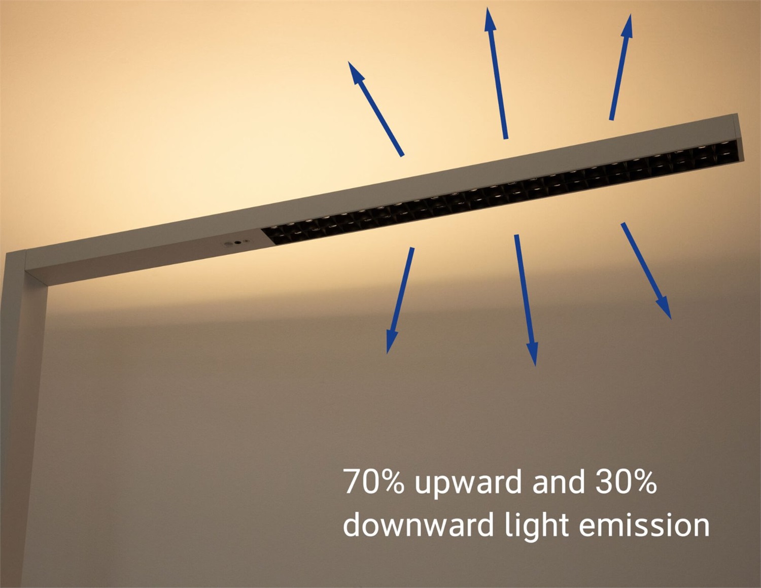 MAUL Lampada a LED MAULsirius dimmerabile con sensore, Bianco RAL 9003