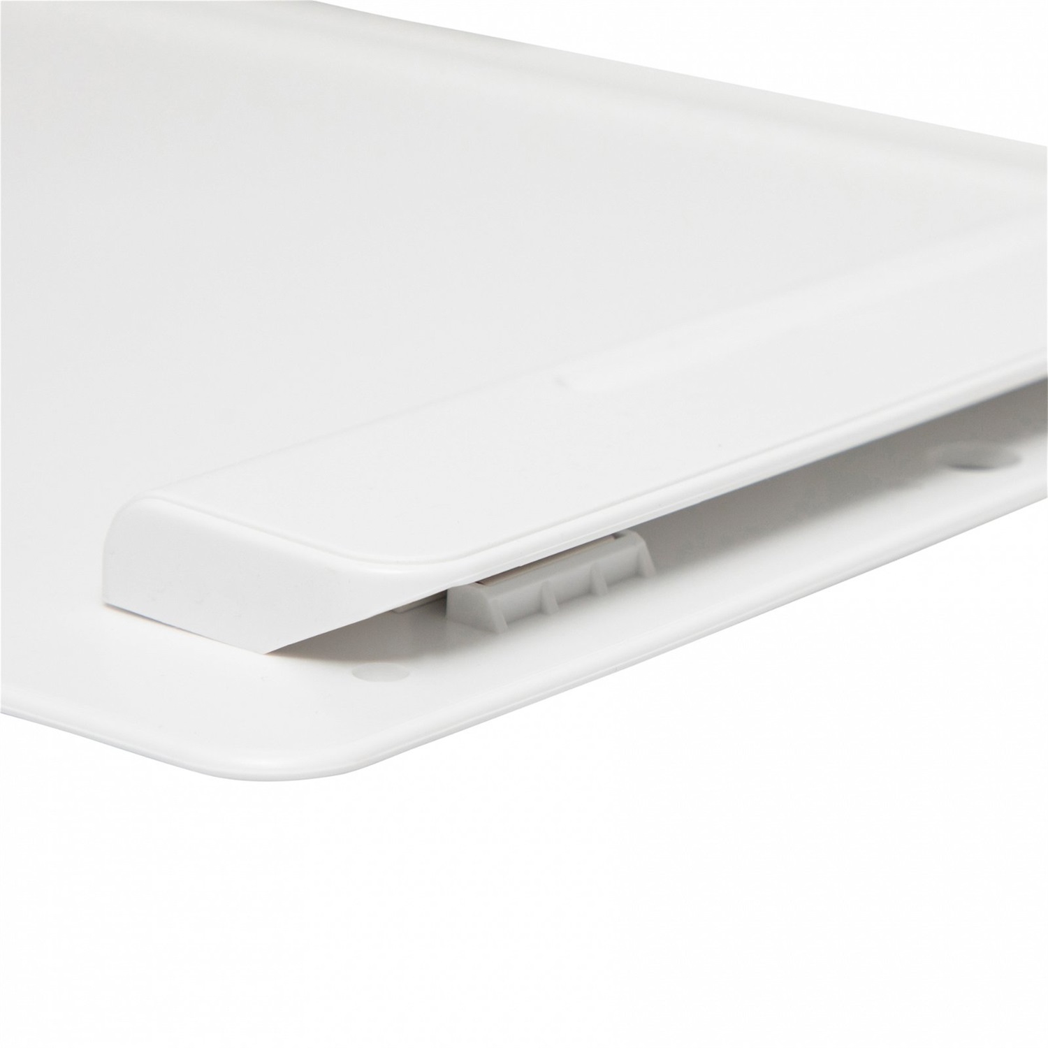 MAUL Portablocco MAULgo A4 - Plastica Riciclata 90% - Bianco con Ferma Carta a Sinistra e Supporto per Strumenti di Scrittura