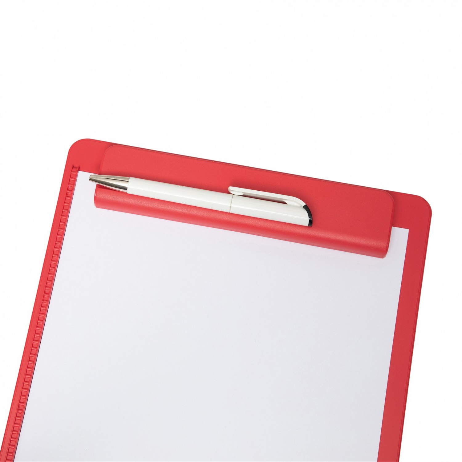 MAUL Portablocco MAULgo A4 in Plastica Riciclata 90% - Rosso, con Ferma Carta e Supporto per Strumenti di Scrittura
