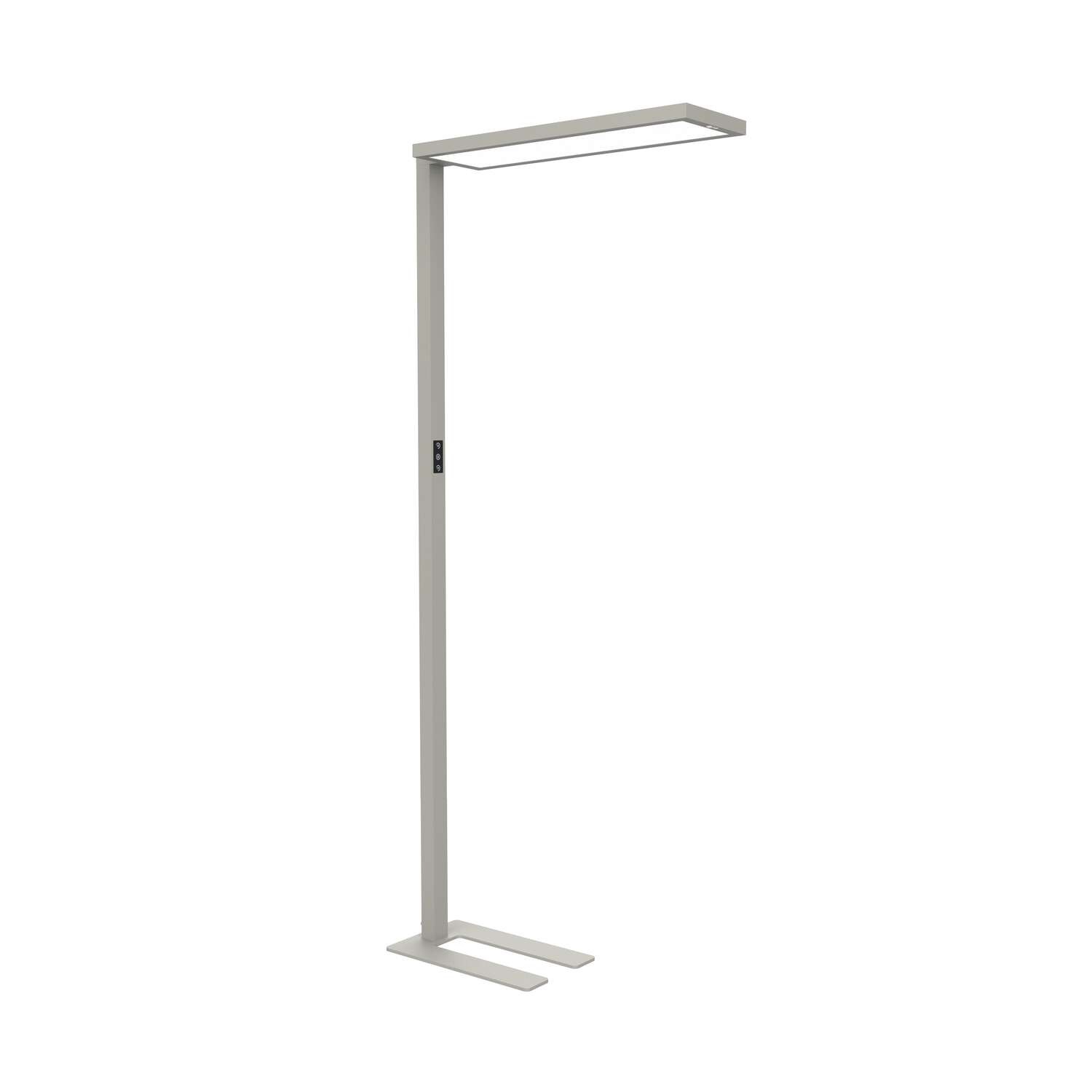 MAUL Lampada da terra MAULsenja LED dimmerabile 2700-5700 K, altezza 1960 mm, argento, illuminazione diretta e indiretta