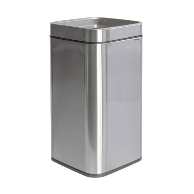 MAUL Cestino per carta in acciaio inox 25 l - Design quadrato, anti-impronte, elegante e funzionale