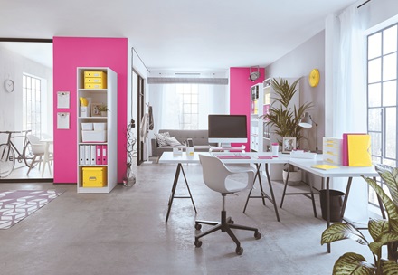 Leitz Cestino gettacarte WOW Giallo 15L in Polistirene - Finitura Glossy, Design Moderno, Altezza 32,4 cm, Diametro 29 cm