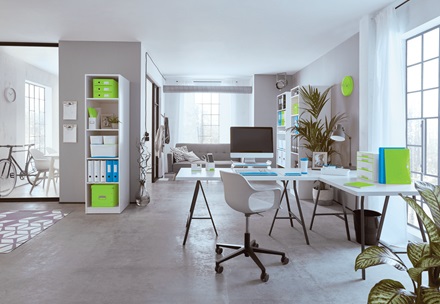 Leitz Cestino gettacarte WOW 15L Verde Lime in Polistirene con Finitura Glossy
