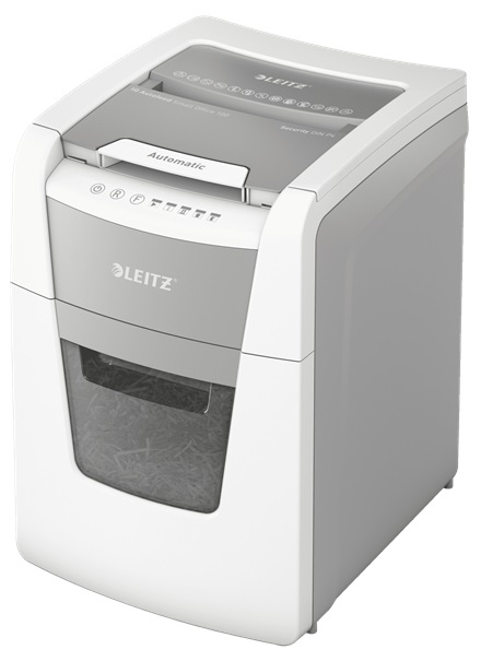 Leitz IQ Autofeed 100 P4 - Distruggidocumenti Automatico, 100 Fogli, Taglio a Frammenti, Sicurezza P-4, Capacità 34 Litri