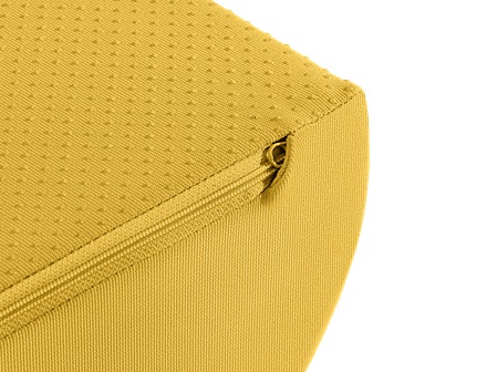 Leitz Poggiapiedi Ergo Cosy Giallo - Design Minimalista, Finitura Opaca, Ergonomico e Regolabile per Comfort Ottimale