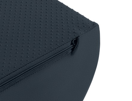 Leitz Ergo Cosy Poggiapiedi Regolabile Nero e Grigio Velluto - Ergonomico per Ufficio e Casa, in Gomma Piuma