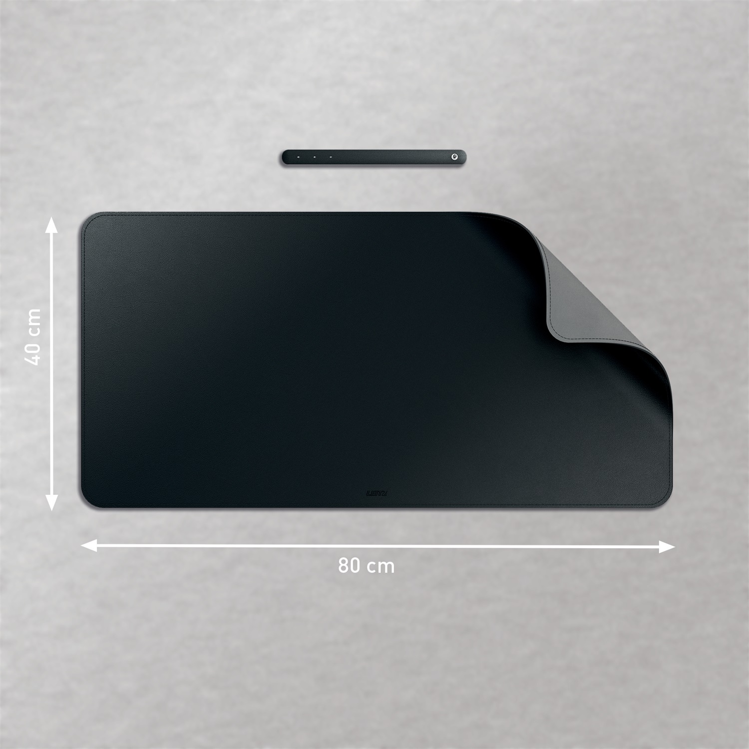 Leitz Tappetino da Scrivania Sottomano Large 70x36 cm in PVC Nero