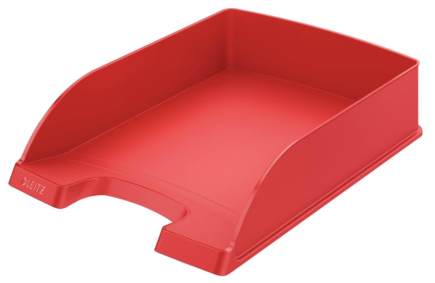 Leitz Vaschetta Portacorrispondenza Plus Standard A4 - Polistirene Rosso, 255x360x70 mm, Impilabile