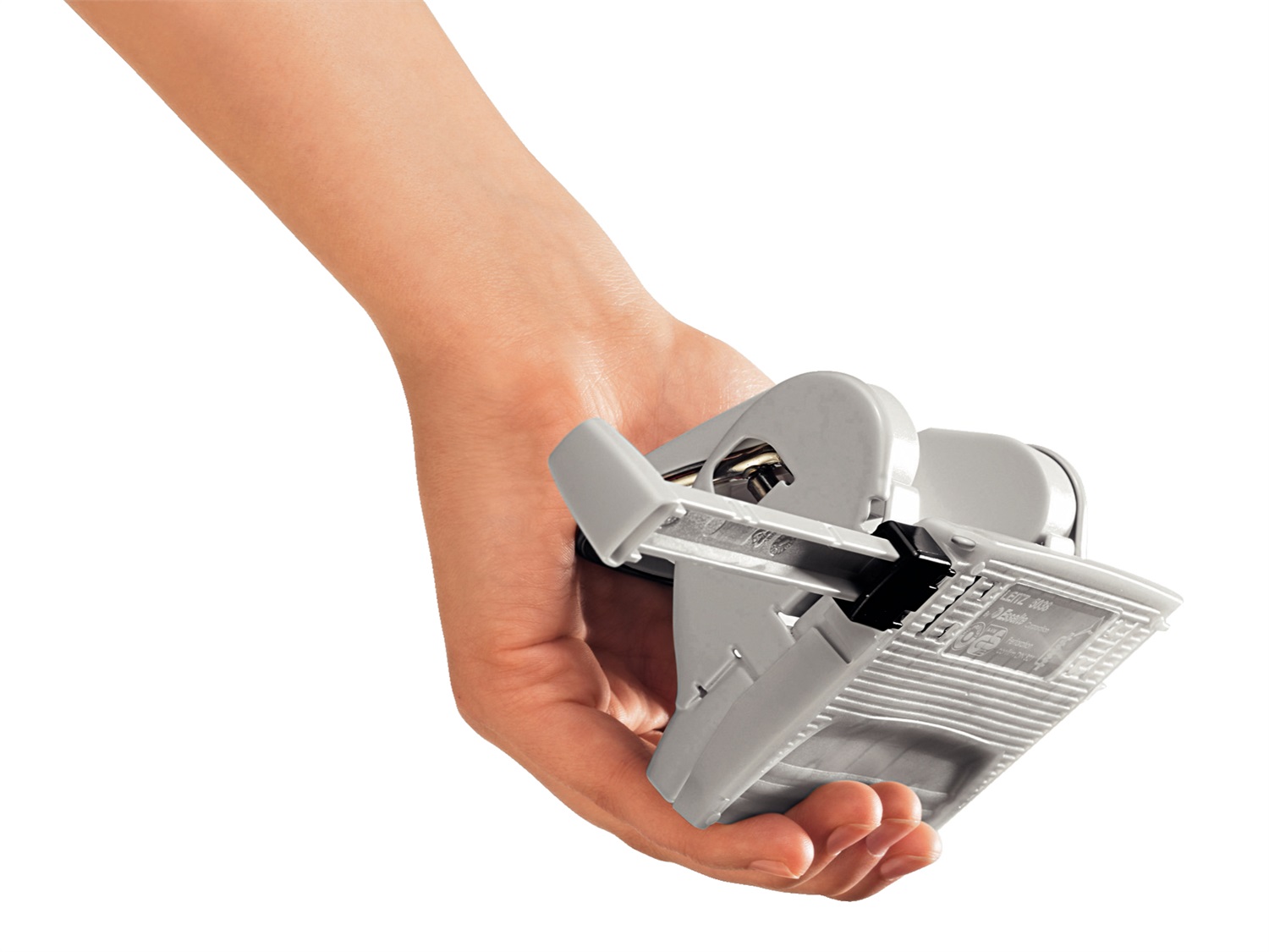 Leitz NeXXt Perforatore a 2 Fori Blu - Capacità Fino a 16 Fogli, Metallo con Guida di Arresto