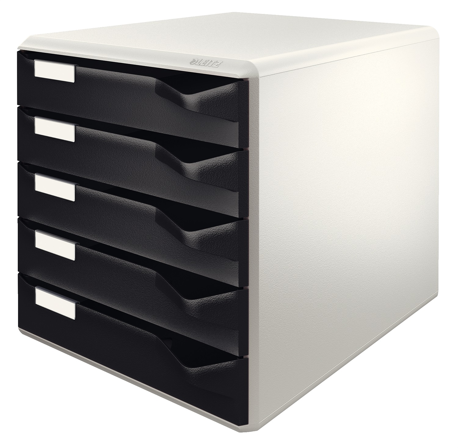 Leitz Post Cassettiera a 5 Cassetti - Organizer Elegante per Documenti A4, Nero, Adatta per Casa e Ufficio