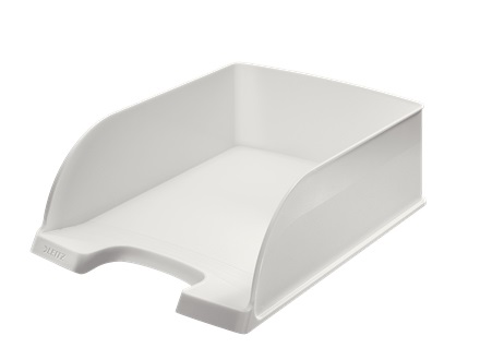 Leitz Vaschetta Portacorrispondenza Plus Jumbo - Polistirene Bianco - 25,5 x 36 x 10,3 cm - Capacità Extra A4