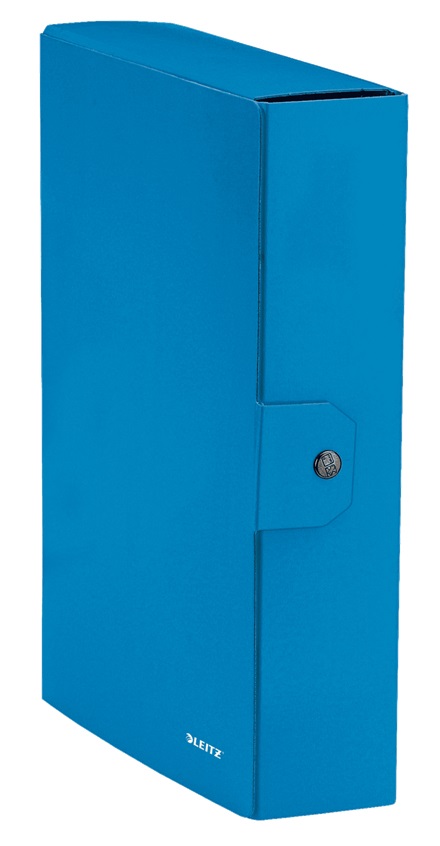 Leitz WOW Cartella Progetti Blu Metallizzato in Cartoncino Plastificato - Capacità Fino a 800 Fogli, Dorso 8 cm
